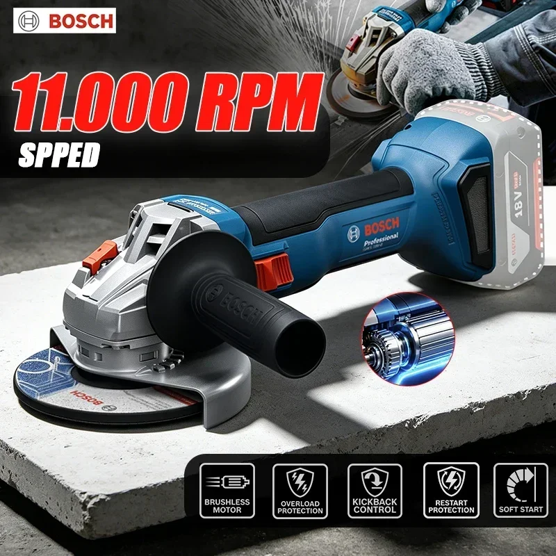 Power Tools Professional - BOSCH GWS 18V-8 Draadloze Slijptol 18V