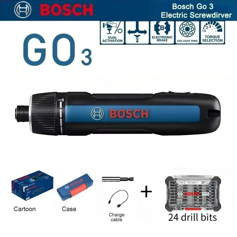 Power Tools Professional - Bosch GO 3 Elektrische Schroevendraaierset Professionele